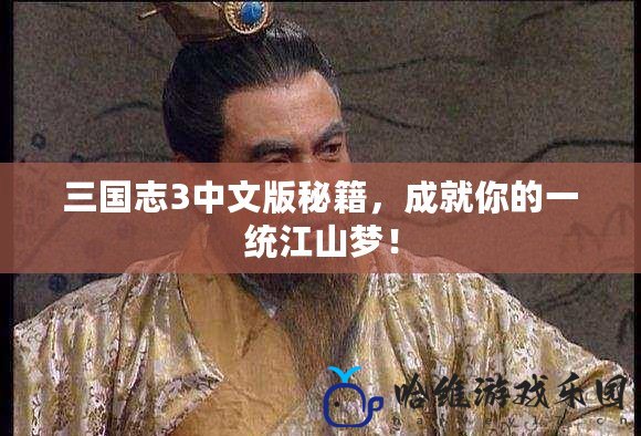 三國志3中文版秘籍，成就你的一統江山夢！