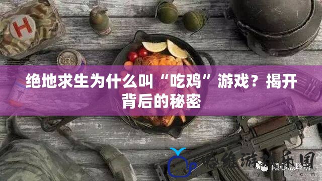 絕地求生為什么叫“吃雞”游戲？揭開背后的秘密