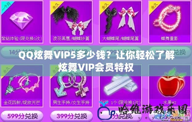 QQ炫舞VIP5多少錢？讓你輕松了解炫舞VIP會員特權