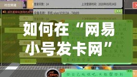 如何在“網易小號發卡網”上暢享游戲福利與無限可能