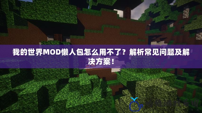 我的世界MOD懶人包怎么用不了？解析常見問題及解決方案！