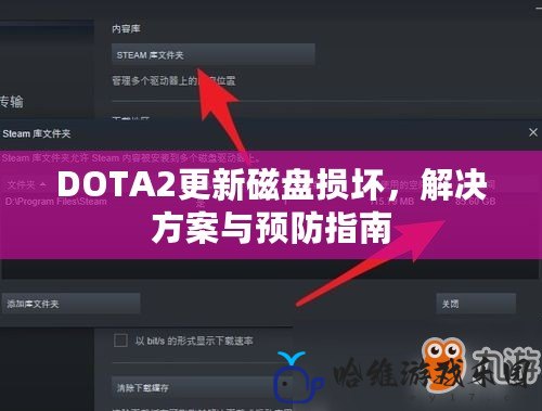 DOTA2更新磁盤損壞，解決方案與預防指南