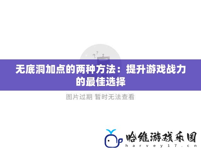 無底洞加點的兩種方法：提升游戲戰(zhàn)力的最佳選擇