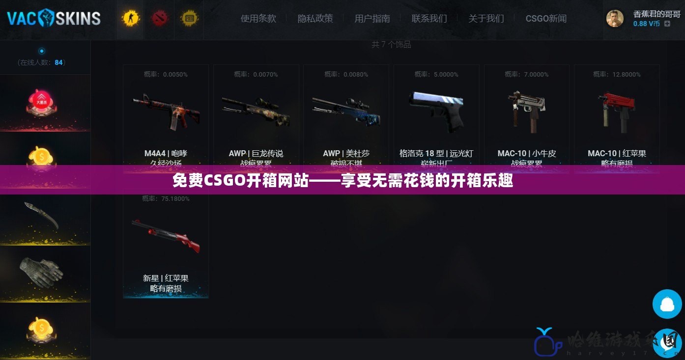 免費(fèi)CSGO開箱網(wǎng)站——享受無需花錢的開箱樂趣