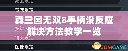 真三國無雙8手柄沒反應(yīng)解決方法教學(xué)一覽