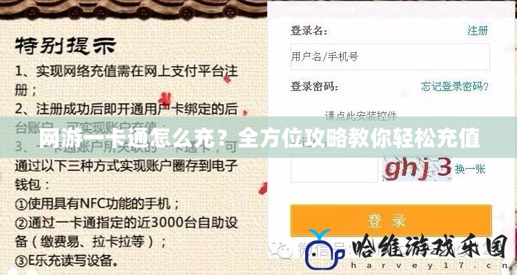 網游一卡通怎么充？全方位攻略教你輕松充值