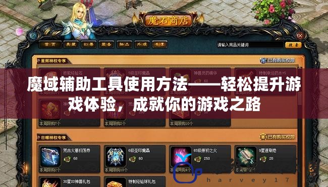 魔域輔助工具使用方法——輕松提升游戲體驗，成就你的游戲之路