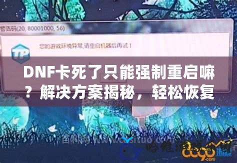 DNF卡死了只能強制重啟嘛？解決方案揭秘，輕松恢復(fù)你的游戲體驗！