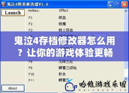 鬼泣4存檔修改器怎么用？讓你的游戲體驗更暢快！