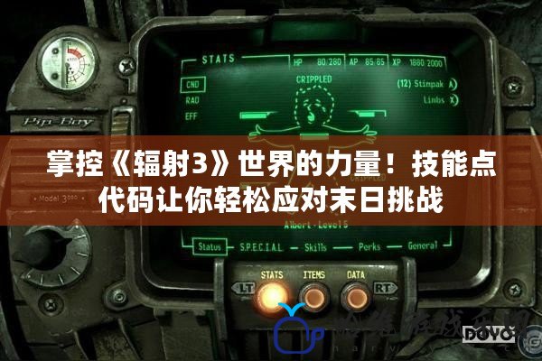 掌控《輻射3》世界的力量！技能點代碼讓你輕松應對末日挑戰