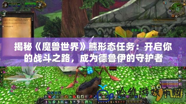 揭秘《魔獸世界》熊形態任務：開啟你的戰斗之路，成為德魯伊的守護者