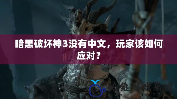 暗黑破壞神3沒(méi)有中文，玩家該如何應(yīng)對(duì)？