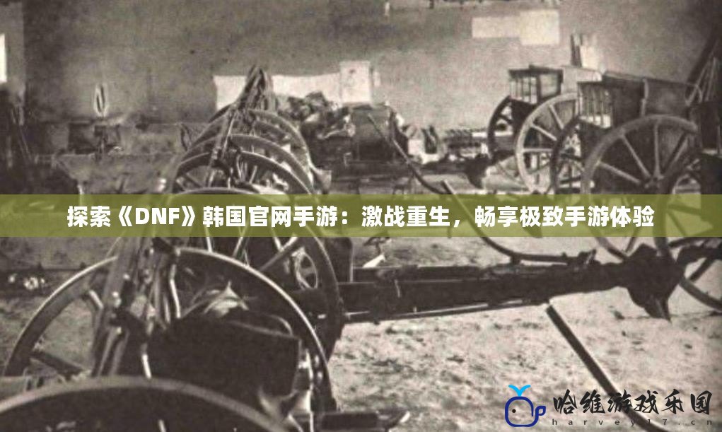 探索《DNF》韓國官網手游：激戰重生，暢享極致手游體驗