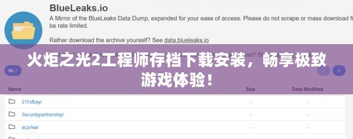 火炬之光2工程師存檔下載安裝，暢享極致游戲體驗！