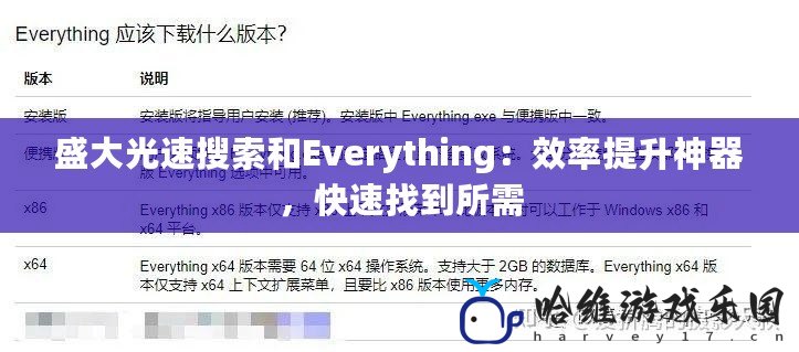 盛大光速搜索和Everything：效率提升神器，快速找到所需