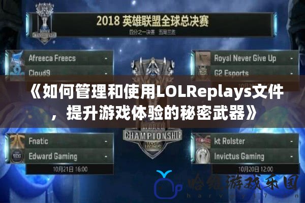 《如何管理和使用LOLReplays文件，提升游戲體驗的秘密武器》