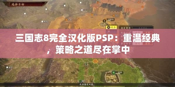 三國(guó)志8完全漢化版PSP：重溫經(jīng)典，策略之道盡在掌中