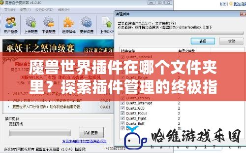 魔獸世界插件在哪個文件夾里？探索插件管理的終極指南