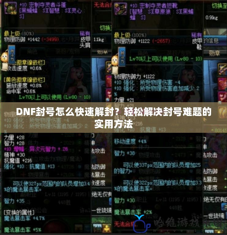 DNF封號怎么快速解封？輕松解決封號難題的實用方法