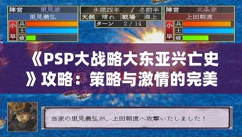 《PSP大戰略大東亞興亡史》攻略：策略與激情的完美融合