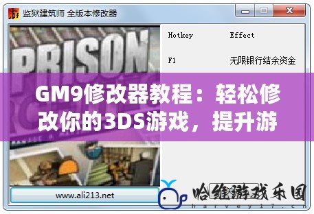 GM9修改器教程：輕松修改你的3DS游戲，提升游戲體驗