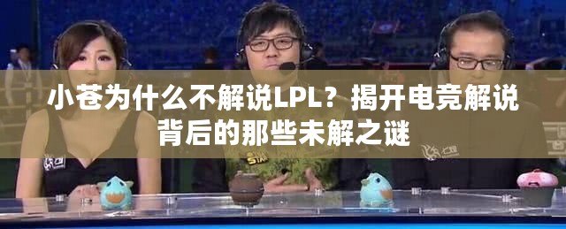 小蒼為什么不解說(shuō)LPL？揭開電競(jìng)解說(shuō)背后的那些未解之謎