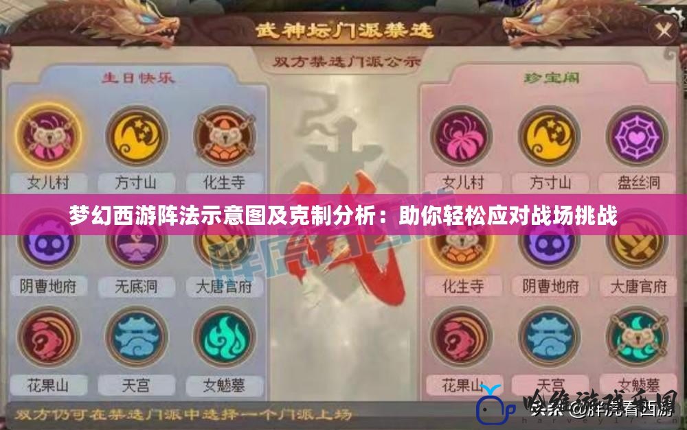 夢幻西游陣法示意圖及克制分析：助你輕松應對戰場挑戰