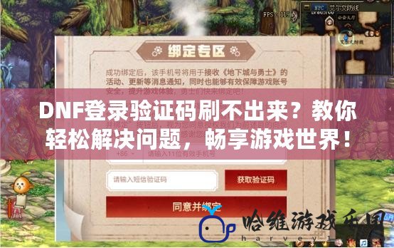 DNF登錄驗(yàn)證碼刷不出來(lái)？教你輕松解決問題，暢享游戲世界！